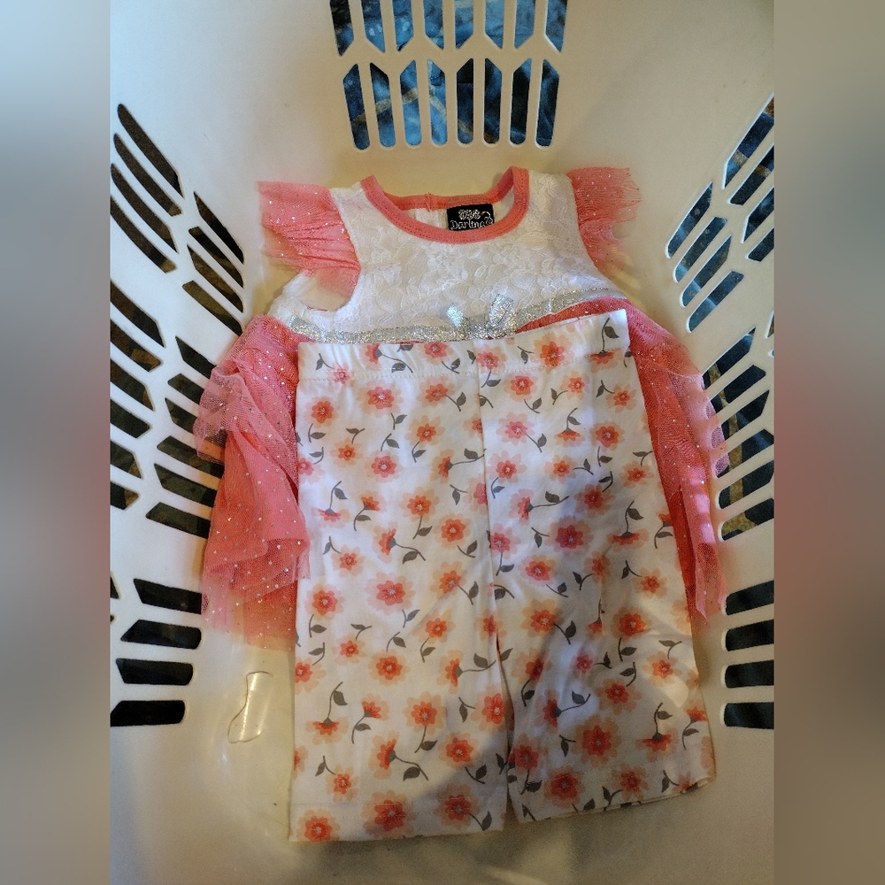 Floral Baby Dress with Pink Accents (2T) – Adorable Toddler Outfit